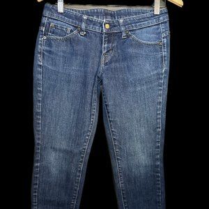 Vintage Dark Blue Low Rise Skinny Jeans